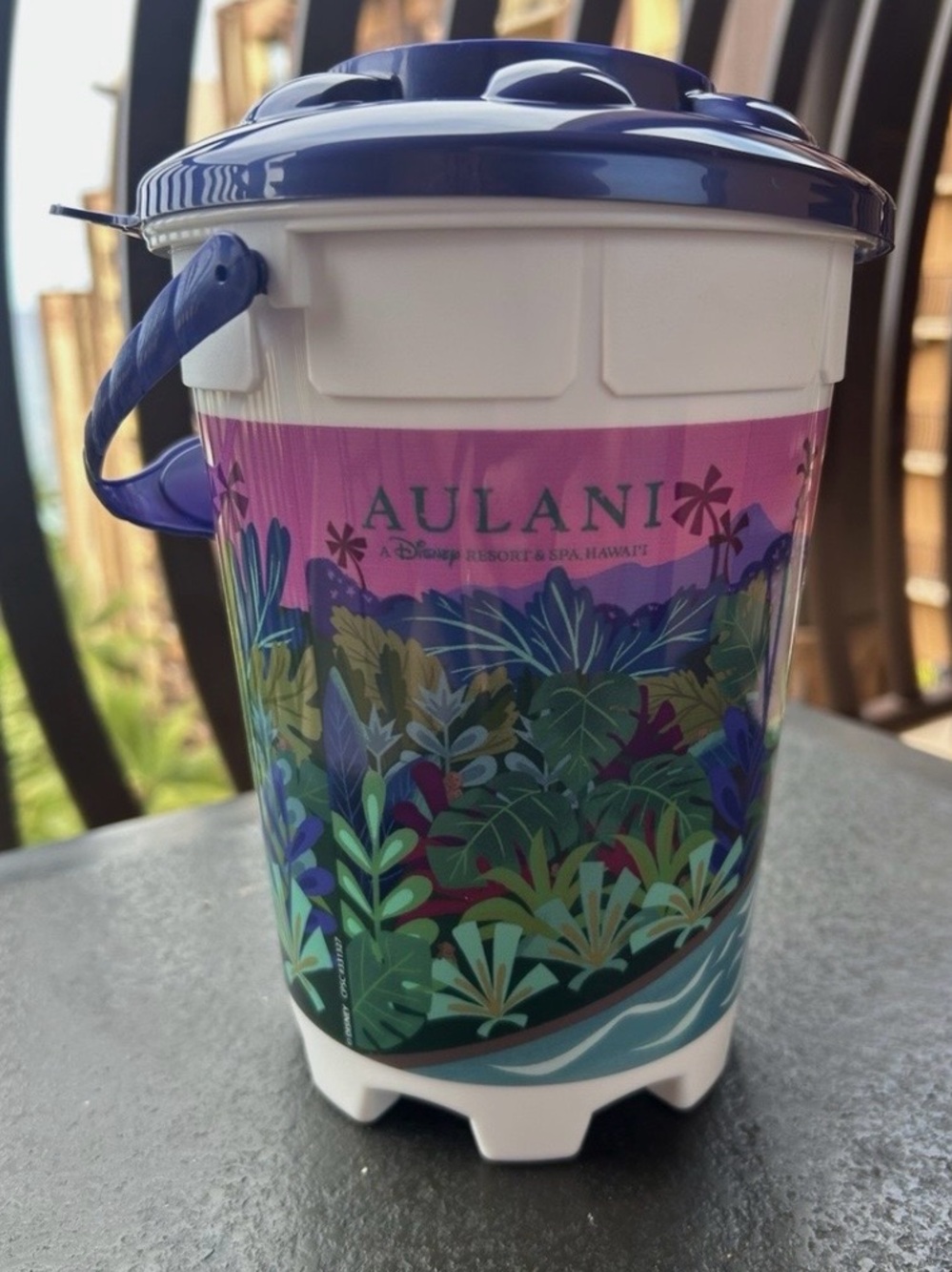 Disney Aulani 15th Anniversary Stitch popcorn bucket